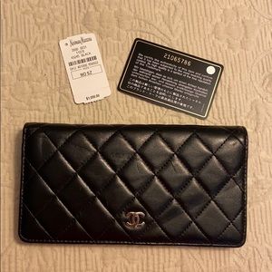 Chanel classic black wallet